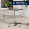 Flash Furniture Square Table Set, Aluminum, Plastic, Stainless Steel, Grey TLH-ALUM-24SQ-017BCHR2-GG - alternate 14