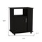 Homeroots 29in Black Wood Accent Cabinet With Single Door 535067 - alternate 5