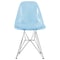Leisuremod Cresco Plastic Dining Side Chair, Transparent Blue, 2PK CR19TBU2 - alternate 9