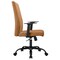 Leisuremod Evander Office Chair in Upholstered Leather & Iron Frame with Swivel & Tilt, Acorn Brown EO19LBRL - alternate 6
