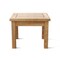 Homeroots 20" Natural Square Solid Wood Outdoor Side Table 554930 - alternate 8