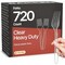 Bakkenmaster Disposable Cutlery Set Heavy-Duty BPA-Free Plastic Forks, Reusable and Heat-Resistant, 720PK BK-720CF - alternate 1