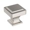 Amerock Eleva 1-3/16 inch (30mm) Length Satin Nickel Cabinet Knob, 10PK 10VMP37021G10 - alternate 1