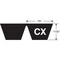 Gates Banded Cogged V-Belt, Tri-Power PowerBand, CX90, CX, EPDM, 94 in, 0.88 in Top Width 2/CX90 - alternate 3