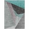 Homeroots 8' X 10' Teal Blue Aqua And Charcoal Abstract Washable Indoor Outdoor Area Rug 582893 - alternate 9