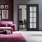 Sartodoors Sliding Closet Bypass Doors with Frosted Glass 64x96 (2* 32x96) Solid Core Modern Interior VEREGIO7412DBD-ANT-6496 - alternate 1