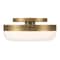 Euf Harwel, Flush Mount, 12", Antique Brass, White Glass 49830-026 - alternate 1