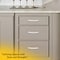 Brixwell D-Shape Kitchen Cabinet Pull, Zinc Material, 3in Center-to-Center, 3 7/16in Lx1/2in W, White Finish BXB1443GW - alternate 6
