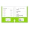 C-Line Products 8-1/2" x 11" Assorted 2-Pocket Laminated Paper Portfolio with 3-Hole Punch, 1/EA, 100EA/DS 06300-DS - alternate 10