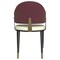 Leisuremod Aria Modern Dining Chair in Leather and Iron Legs with Curved Back in Red AC45R - alternate 10