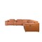 Homeroots Camel Italian Leather Power Reclining U Shaped Seven Piece Corner Sectional With Console 366352 - alternate 7