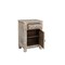 Homeroots 30" Gray Solid Wood Distressed One Drawer Nightstand 521202 - alternate 9