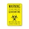 Signmission Public Safety, Warning This Zone Is Under Strict Quarantine, 10in X 7in Decal, OS-NS-D-710-25445 OS-NS-D-710-25445 - alternate 1