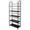 Homeroots 64" Black Metal Five Tier Bookcase 469090 - alternate 5
