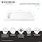 Kingston Brass 60" x 32" Anti-Skid Acrylic Single Threshold Shower Base with Left Drain, Glossy White VTSB60325LT - alternate 4
