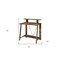 Homeroots 32" Brown Writing Desk 491426 - alternate 6