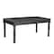 Homeroots 72" Black Solid Wood Dining Table 521838 - alternate 1