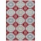 Homeroots 3' X 5' Red And Navy Blue Floral Washable Indoor Outdoor Area Rug 610769 - alternate 9