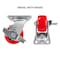 Hyw Products Heavy Duty Caster 4in Polyurethane on Plastic Wheel, Swivel with Brake 40-40S-A1-PU-TB - alternate 4