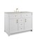 James Martin Vanities Bellshire 48" Single Vanity, Bright White w/ 3 CM Lime Delight Silestone Top 660-V48-BW-3LDL - alternate 9