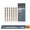 Powertec 1/4" Cobalt Drill Bits 4" Length, M35 HSS Jobber Length Twist Bits with 135 Deg Tip, 6PK QDB2010 - alternate 1