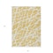 Homeroots 3' X 5' Gold and White Abstract Washable Non Skid Indoor Outdoor Area Rug 559265 - alternate 9