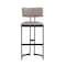 Manhattan Comfort Juno Metal Barstool in Taupe BS1641-2 - alternate 9