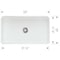 Blanco Cerana 33in Fireclay Single Bowl Apron-Front Farmhouse Sink - White 525012 - alternate 6