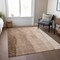 Homeroots 9' X 12' Brown And Beige Ombre Washable Indoor Outdoor Area Rug 581802 - alternate 9