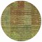 Homeroots 8' Brown Taupe And Green Round Striped Washable Indoor Outdoor Area Rug 613171 - alternate 8