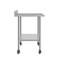 Flash Furniture Reese 30in. x 60in. Work Table, SS Top Shelf, 4in. Backsplash, Adjustable Undershelf, 4 Casters NH-WT-3060-GG-B4-CAS-GG - alternate 9