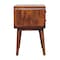 Homeroots 22" Brown Solid Wood Two Drawer Nightstand 701734 - alternate 10