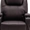 Homeroots 33" Brown Faux Leather Power Heated Massage Lift Assist Recliner 520900 - alternate 5