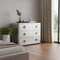 Homeroots 42" Silver Aluminum Three Drawer Dresser 489224 - alternate 7