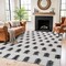 World Rug Gallery Scandinavian Arrow Shag Area Rug 7 ft 10 in x 10 ft Anthracite WR126ANTHRACITE8X10 - alternate 1