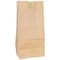 Zoro Select Grocery Bag Flat Bottom 8 lb Brown, Pk500 18408 - alternate 1