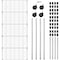 Yssoa iPower Simple Deluxe Heavy Duty 5-Tier Shelving Unit, 13.98inD x 35.83inW x 61.02inH Storage Shelvi HKSHLF36146005C - alternate 6