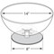 Azar Displays 14" Single Bowl Counter Display 720014 - alternate 4