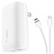 Belkin Dual Port Usb A And Usb C Pd 37w Wall Charger With Pps, White WCB007DQWH - alternate 1