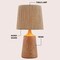 Jonathan Y Highland 22.25" Classic Cottage Tapered Resin/Metal LED Table Lamp w/Paper Rope Shade, Brown Wood Fin JYL9201A - alternate 8