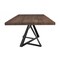 Homeroots 87" Walnut And Black Rectangular Manufactured Wood And Iron Dining Table 486040 - alternate 6