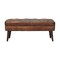 Homeroots 35in Brown Genuine Leather and Solid Wood Upholstered Storage Bench With Cabinet 717473 - alternate 10