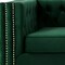 Homeroots 84" Hunter Green Velvet Manufactured Wood Sofa 543945 - alternate 9