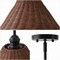 Jonathan Y Hattie 12 in. 1-Light Coastal Bohemian Metal and Woven Rattan LED Pendant Light, Black/Dark Brown JYL5712B - alternate 11