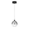 Euf Iissa, Pendant, 6", Matte Black, Smoked Glass 50250-028 - alternate 5