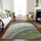 Homeroots 9' X 12' Green And Artichoke Green Abstract Washable Indoor Outdoor Area Rug 577305 - alternate 9