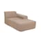 Deko Living 3 Piece Brown Compressed Foam Sectional Sofa Lounger and Table Set CIF50118 - alternate 8