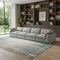 Homeroots 160" Light Gray Linen Blend Modular Sofa 714570 - alternate 6