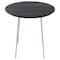 Leisuremod Round 19.7 in W, 19.3 in L, MDF/Stainless Steel, Black RSW-19BL - alternate 9
