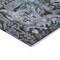 Homeroots 8' X 10' Chocolate And Aqua Damask Washable Indoor Outdoor Area Rug 603734 - alternate 9